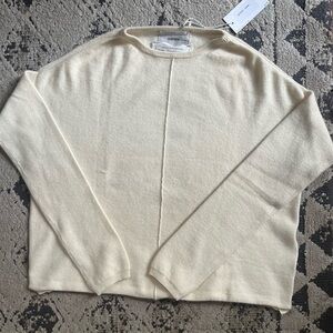 Humanoid Cream Crew Neck Sweater